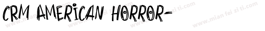 CRM American horror字体转换
